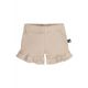 Ruffle short pointelle beige