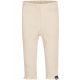 Ruffles pants groovy rib light beige
