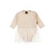 Tutu romper pointelle beige