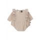 Vertical ruffle playsuit (warm beige)
