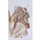 Oversized body rib almond (korte mouw)