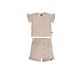 Outfit ruffle summer set leopard spots small