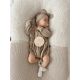 Vertical ruffle playsuit (warm beige)