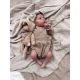 Vertical ruffle playsuit (warm beige)