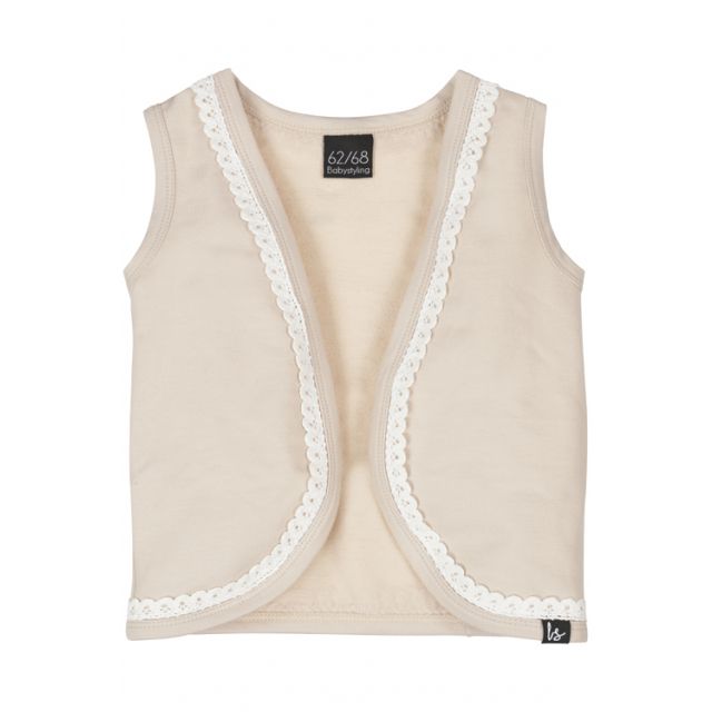 Gillet with details (sand)