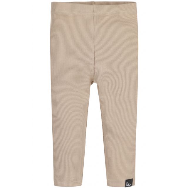 Legging rib donker beige