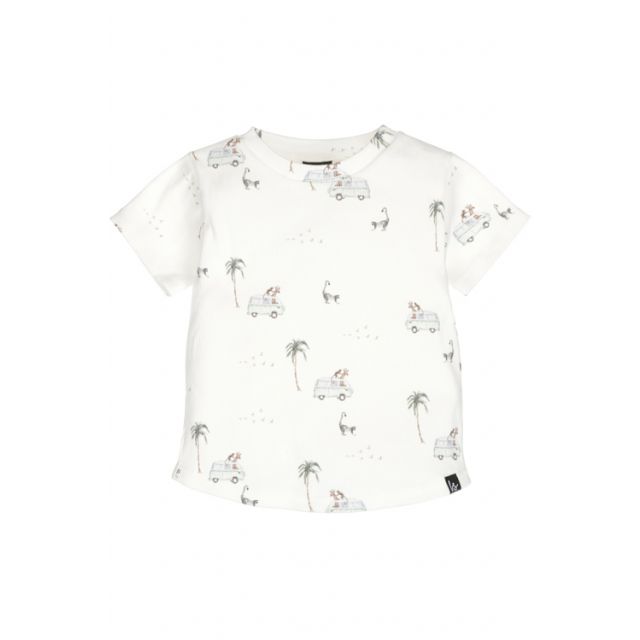 Rib jersey t-shirt jungle bus