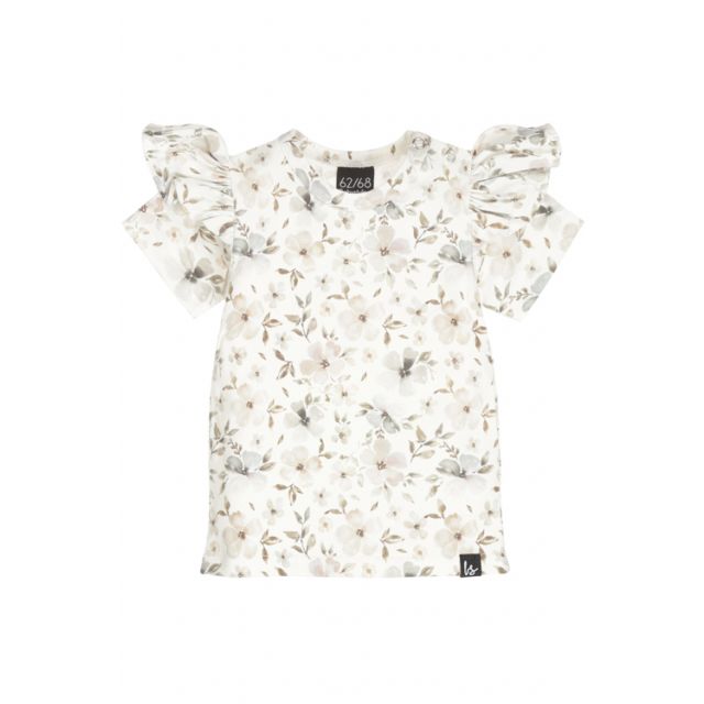 Ruffle t-shirt soft flowers