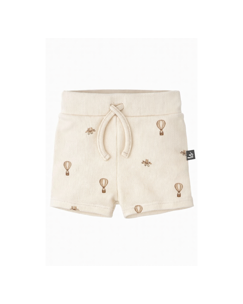Rib jersey short airballoons (off white)