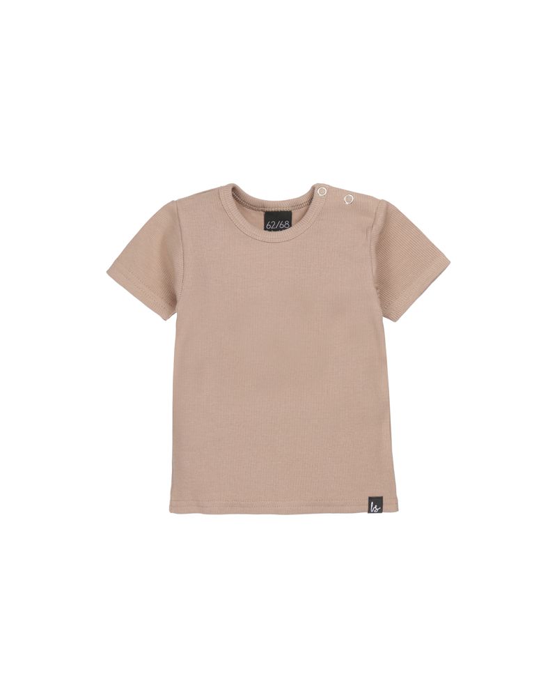 Rib almond t-shirt