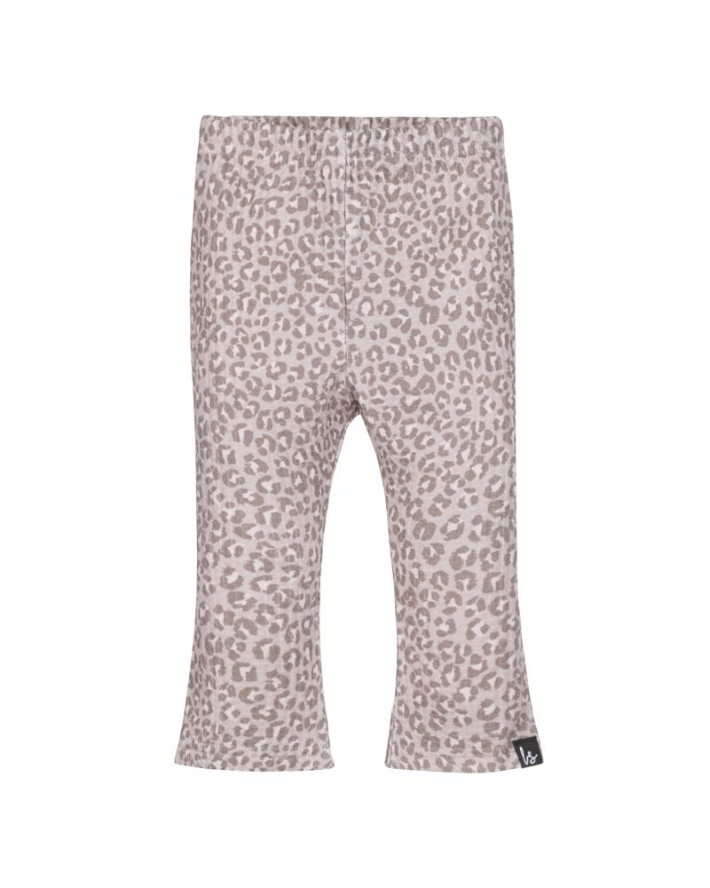 Flared pants leopard spots small