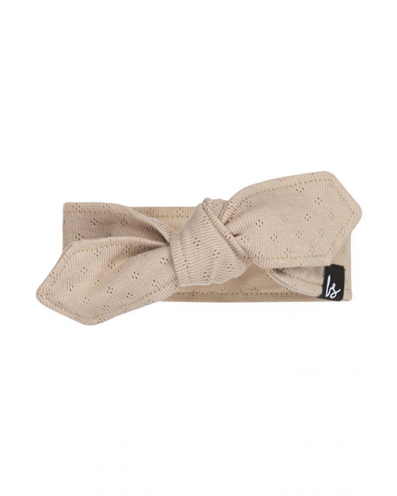 Haarbandje pointelle beige