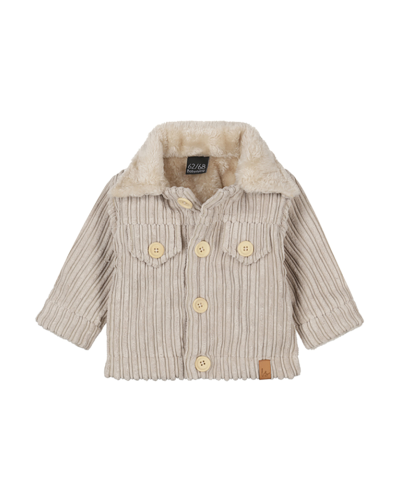 Jacket rib (gevoerd) sand
