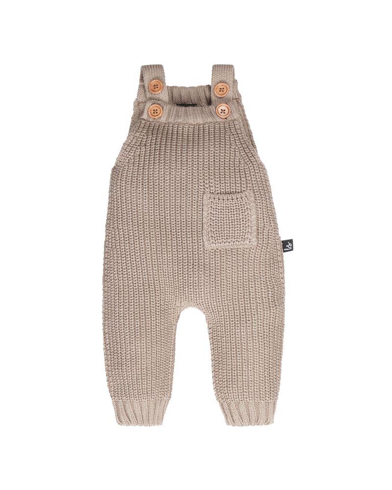 Knitted tuinbroekje light oak