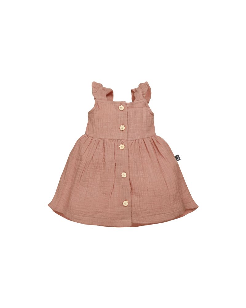 Linnen dress clay pink