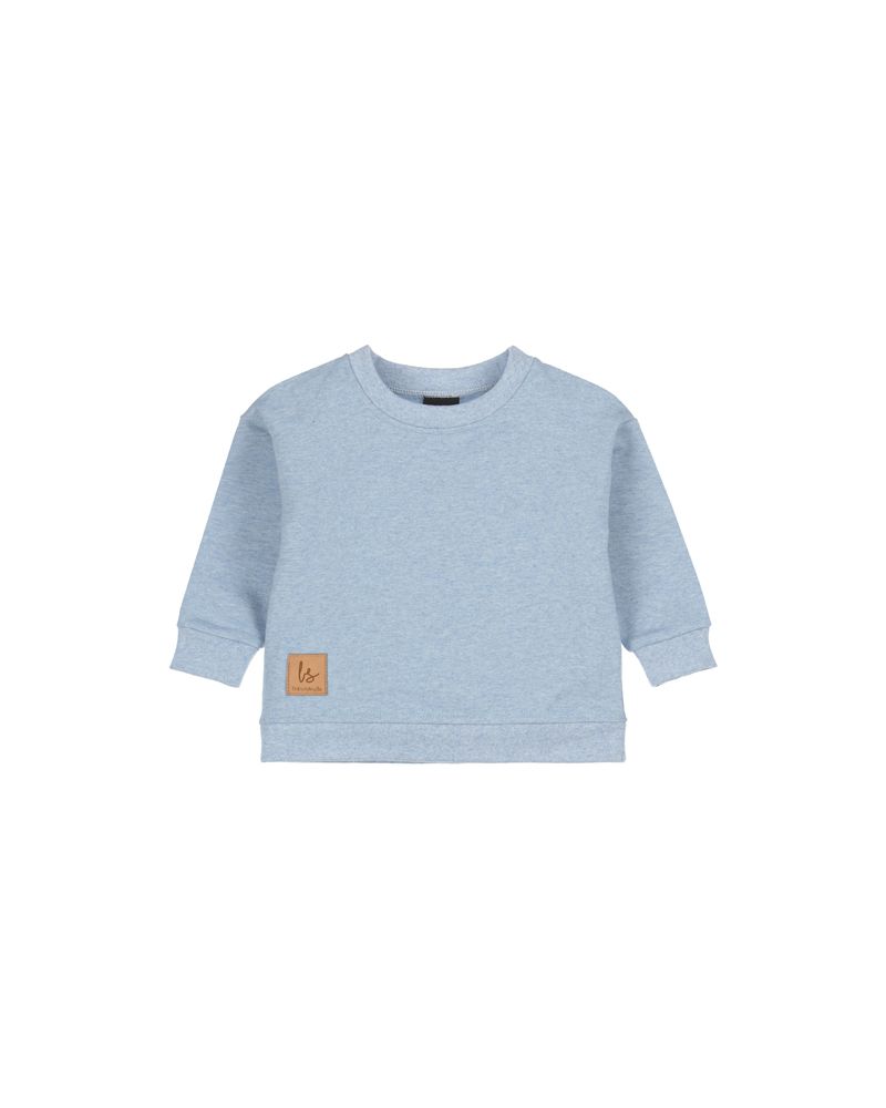 Loose fit sweater melange blue