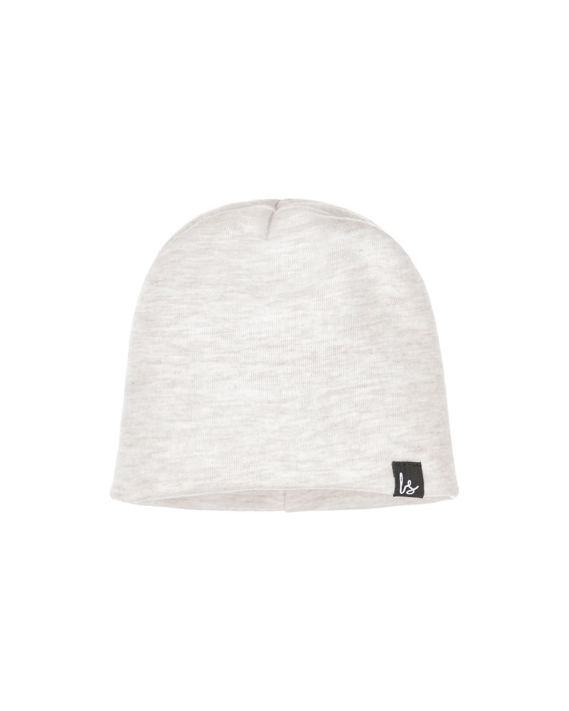 Beanie gemeleerd sand