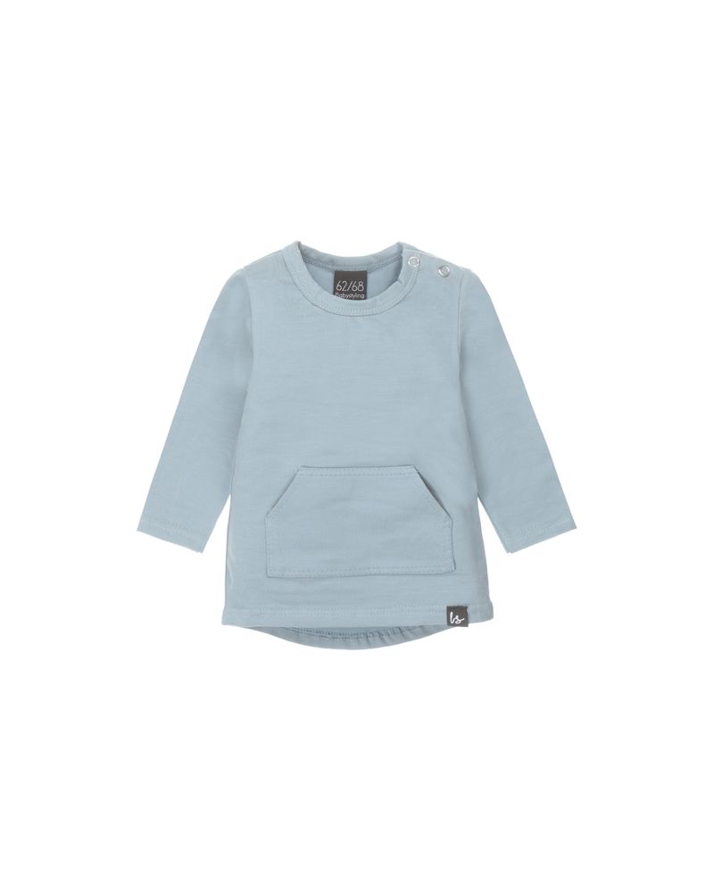 Pocket longsleeve dusty blue