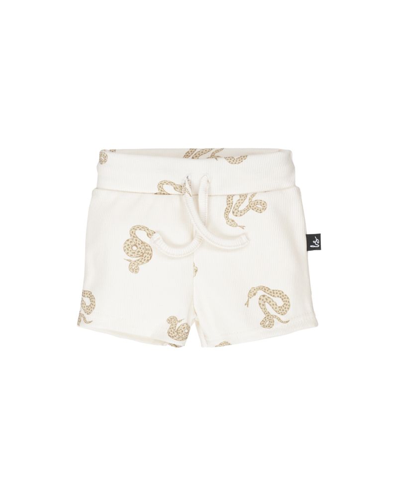 Rib jersey short snakes