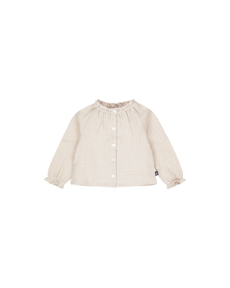 Ruffle blouse (sand)