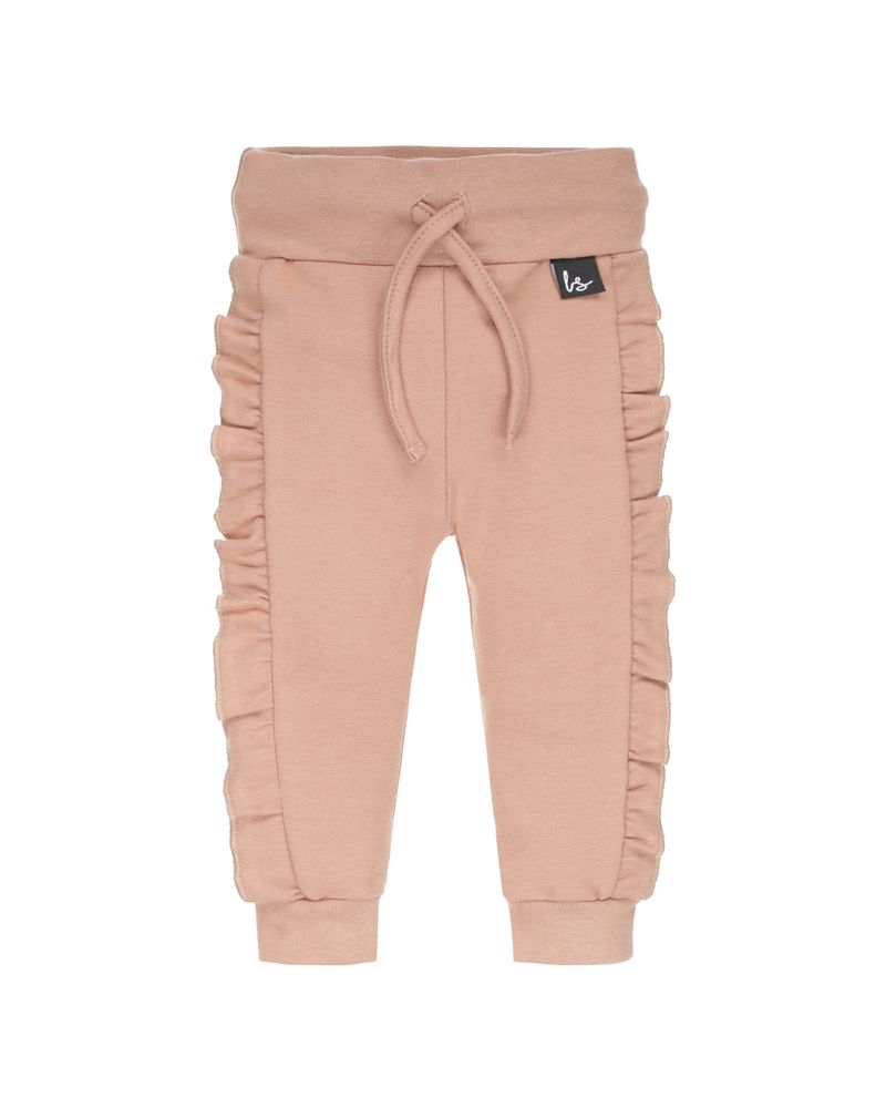 Ruffle jogger (oudroze)