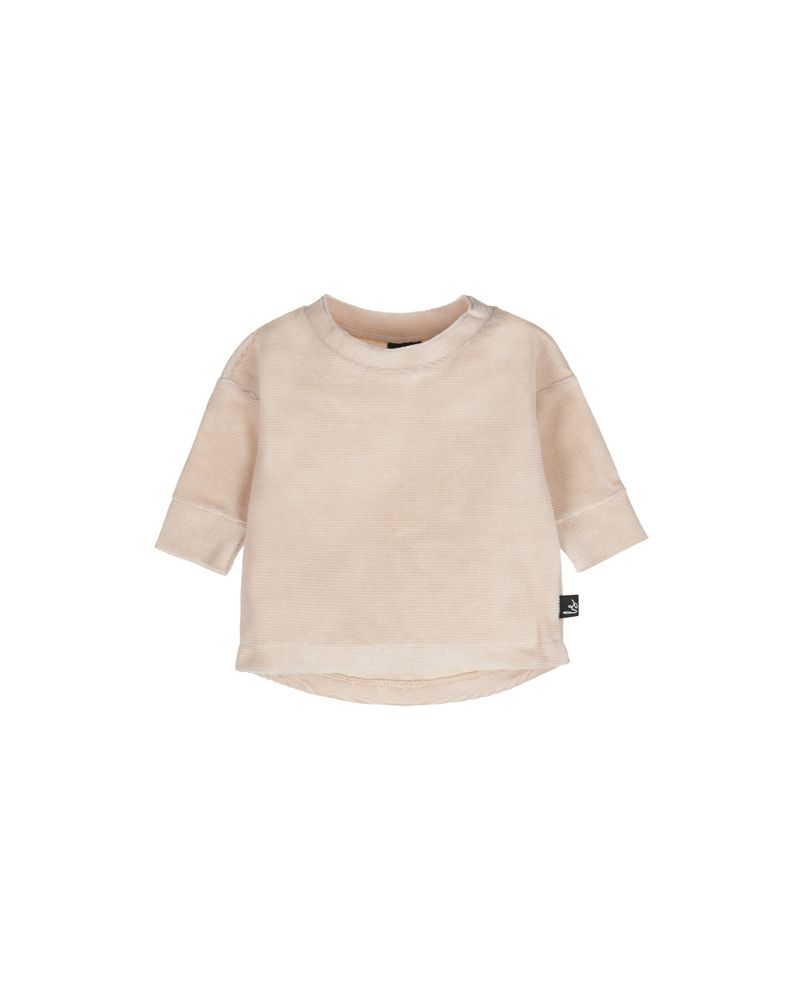 Soft rib sweater sand