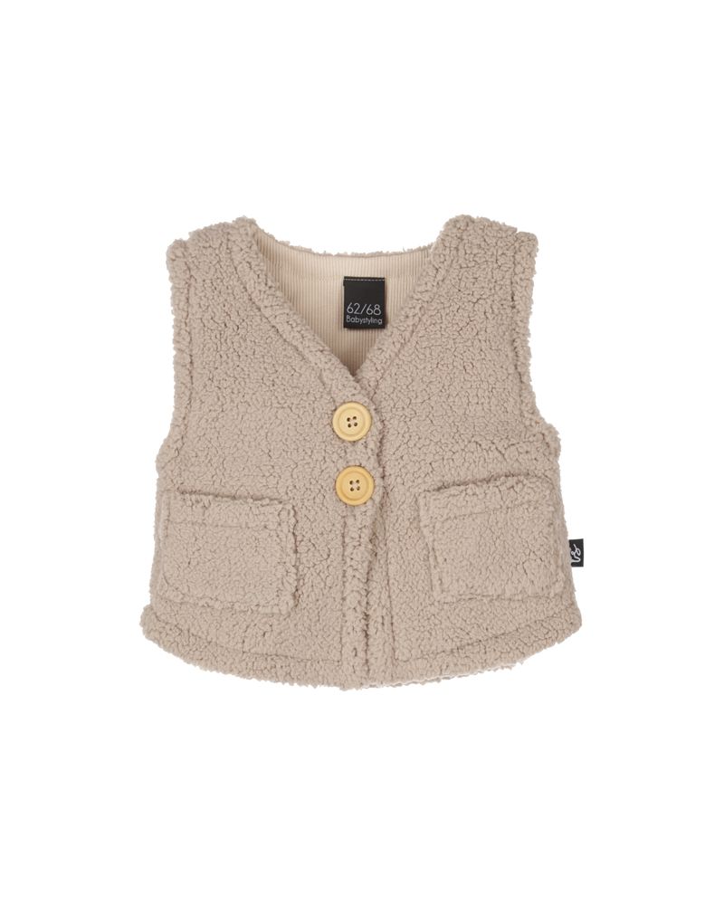 Teddy bodywarmer beige