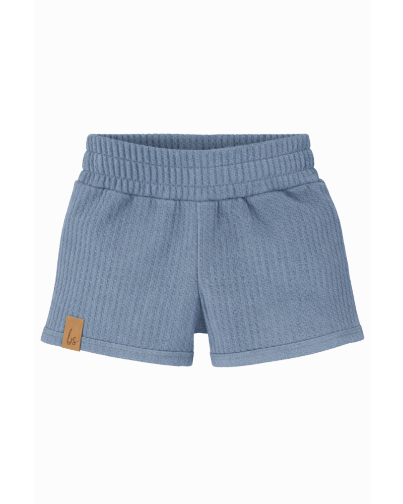 Soft wafel short blue
