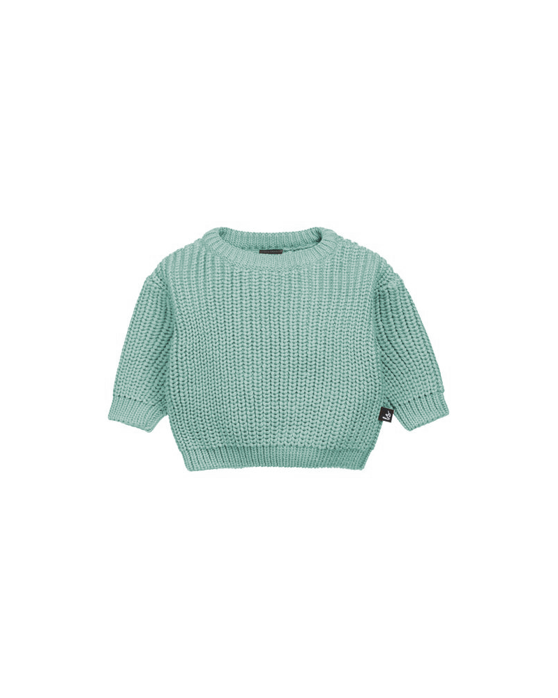 Knitted sweater (dusty green)