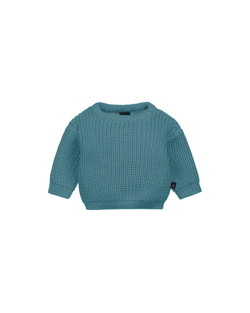 Knitted sweater (dusty petrol)
