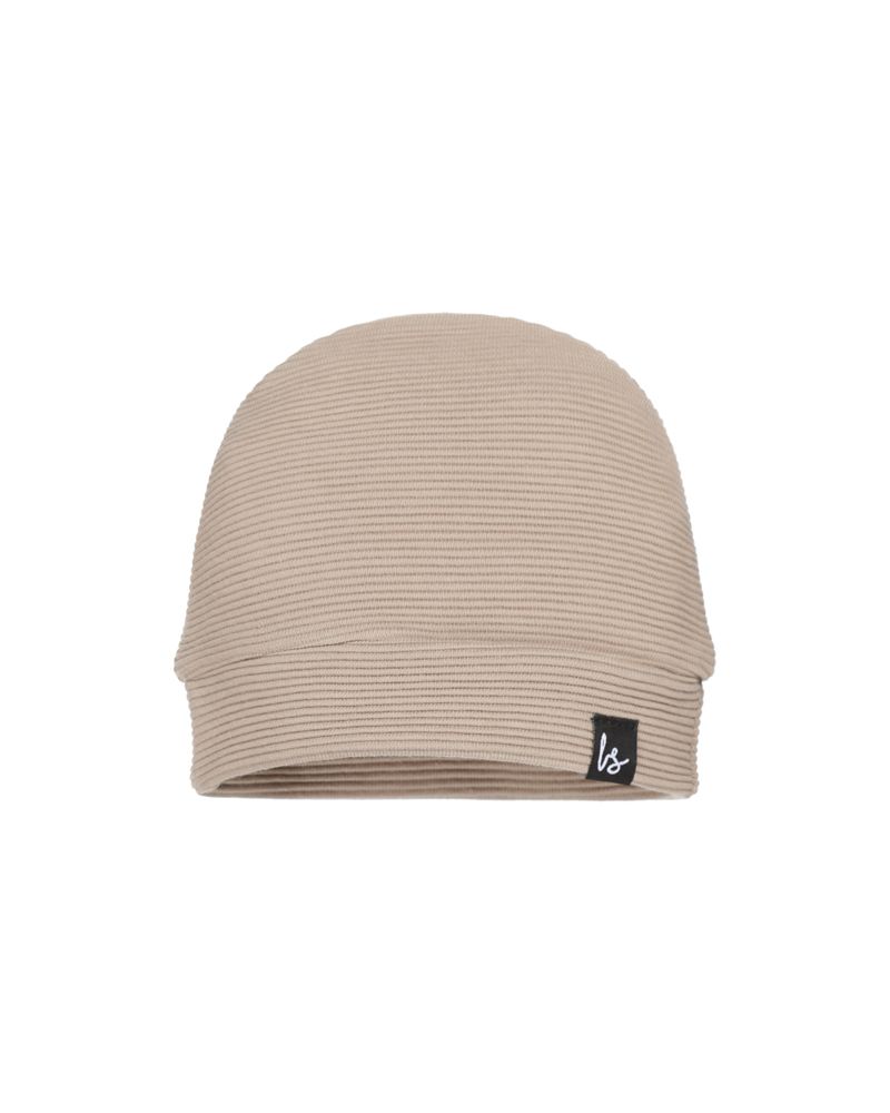 Rib mutsje (beige)