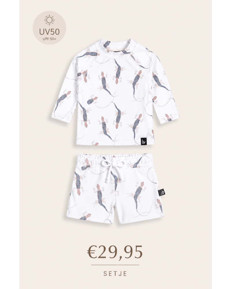 UV zwemsetje hagedis blauw - PREORDER